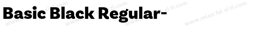 Basic Black Regular字体转换